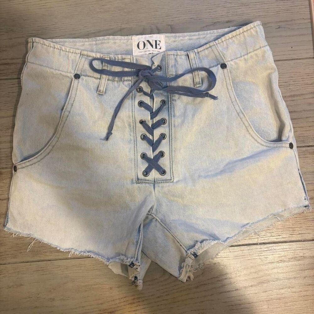 One-teaspoon Women's Blue Shorts